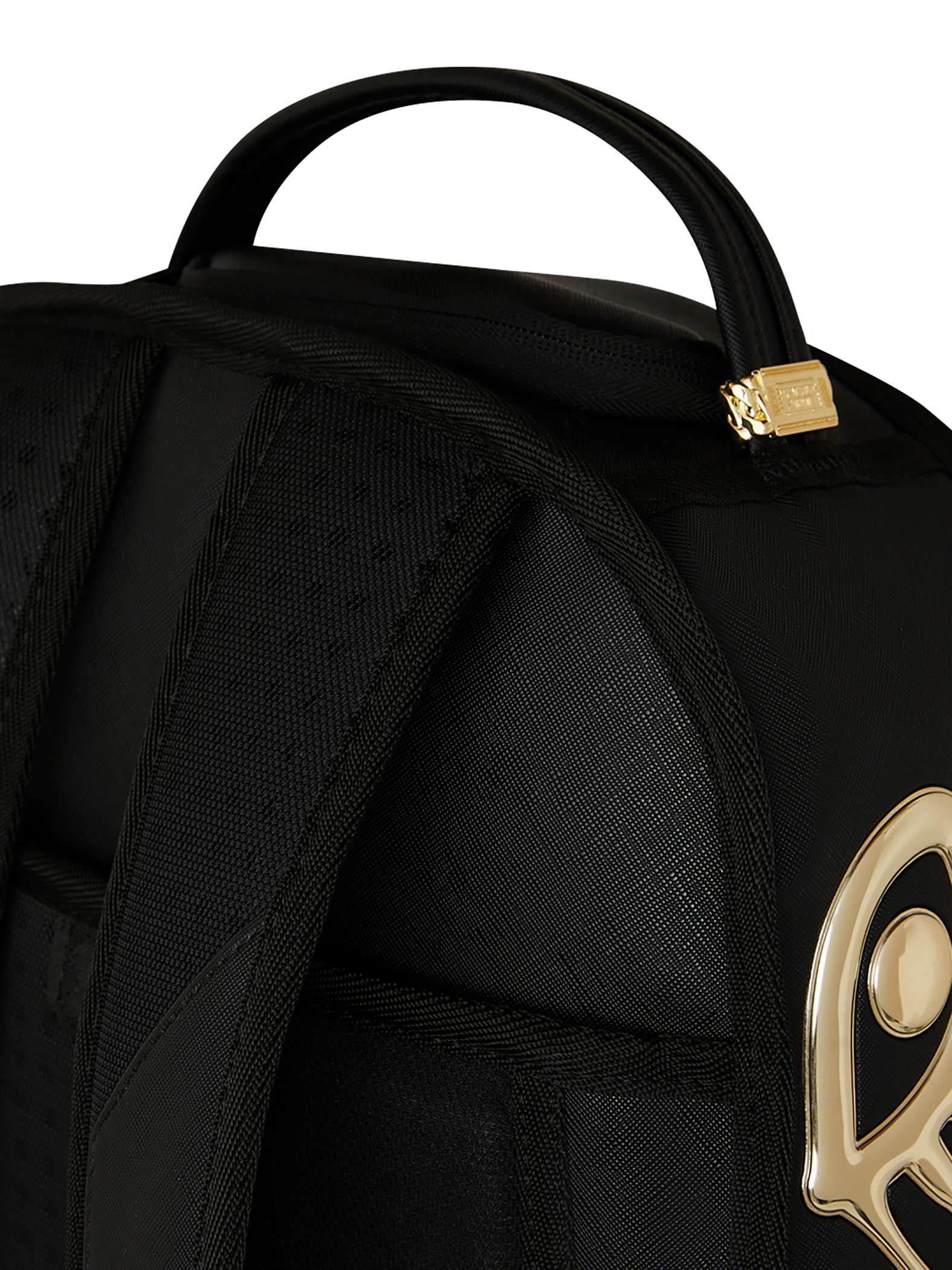Sprayground 910B8178 20L Gold & Dangerous Backpack - Black