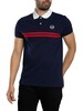 Sergio Tacchini STM14566 Supermac Polo Shirt - Maritime Blue/Adrenaline Rush