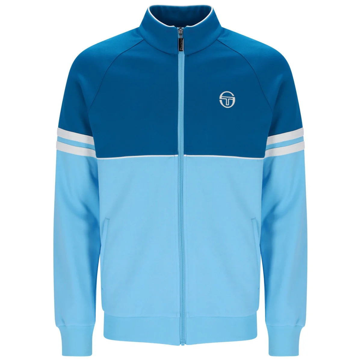 Sergio Tacchini STM14594 Orion Track Jacket 265 - Mykonos Blue/Baltic Sea/Gardenia
