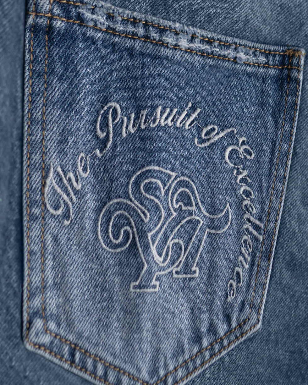 Syenti Emblem Jeans - Light Blue