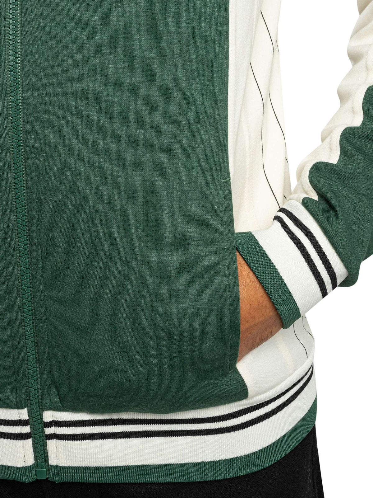Fila LM161RN1 Settanta Baseball Jacket 266 - Pine Needle/Gardenia/Black