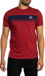 Sergio Tacchini STM14593 Master Tee Crewneck T-Shirt 500 - Merlot/Maritime Blue