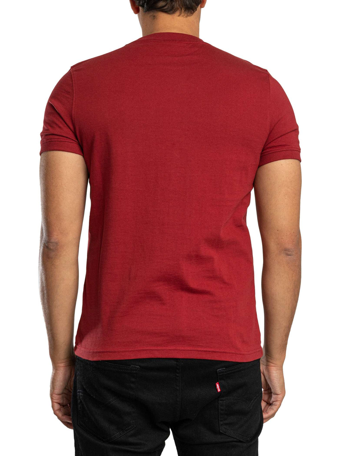 Sergio Tacchini STM14593 Master Tee Crewneck T-Shirt 500 - Merlot/Maritime Blue