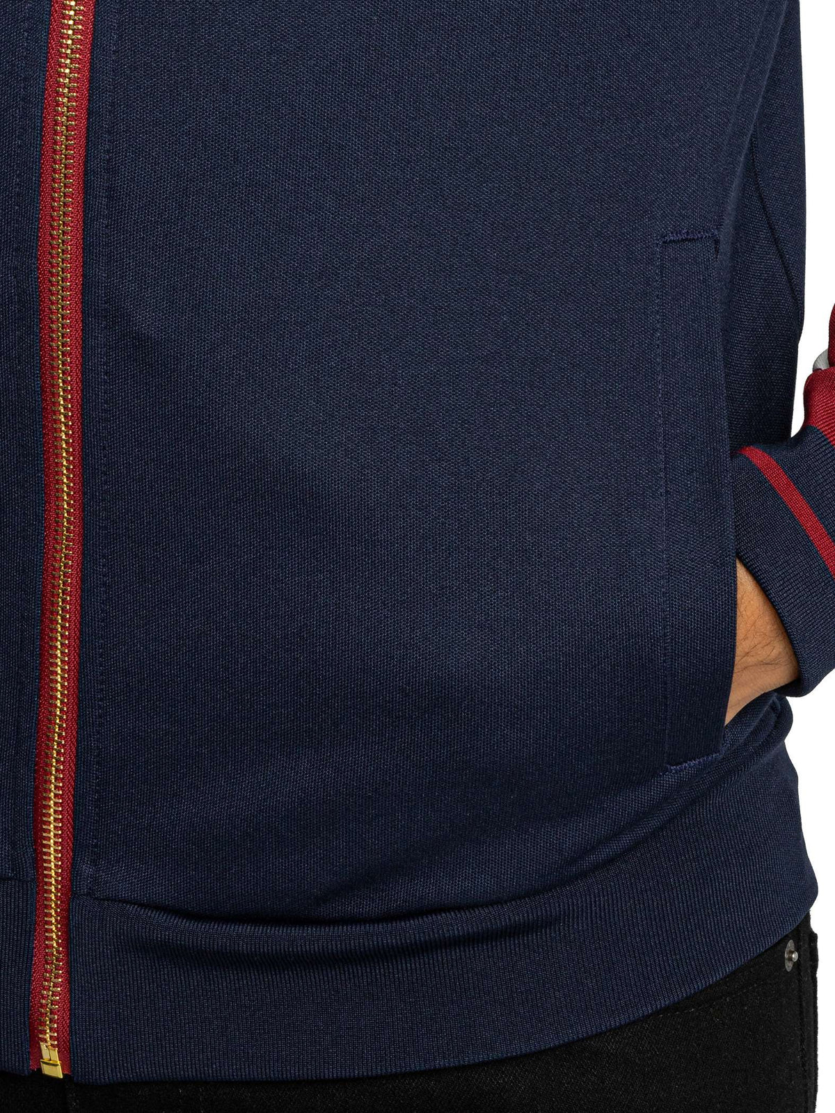 Sergio Tacchini STM21356 Spiga Track Top 570 - Merlot/Gardenia/Maritime Blue