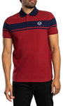 Sergio Tacchini STM14554 Young Line Polo 500 - Merlot/Maritime Blue