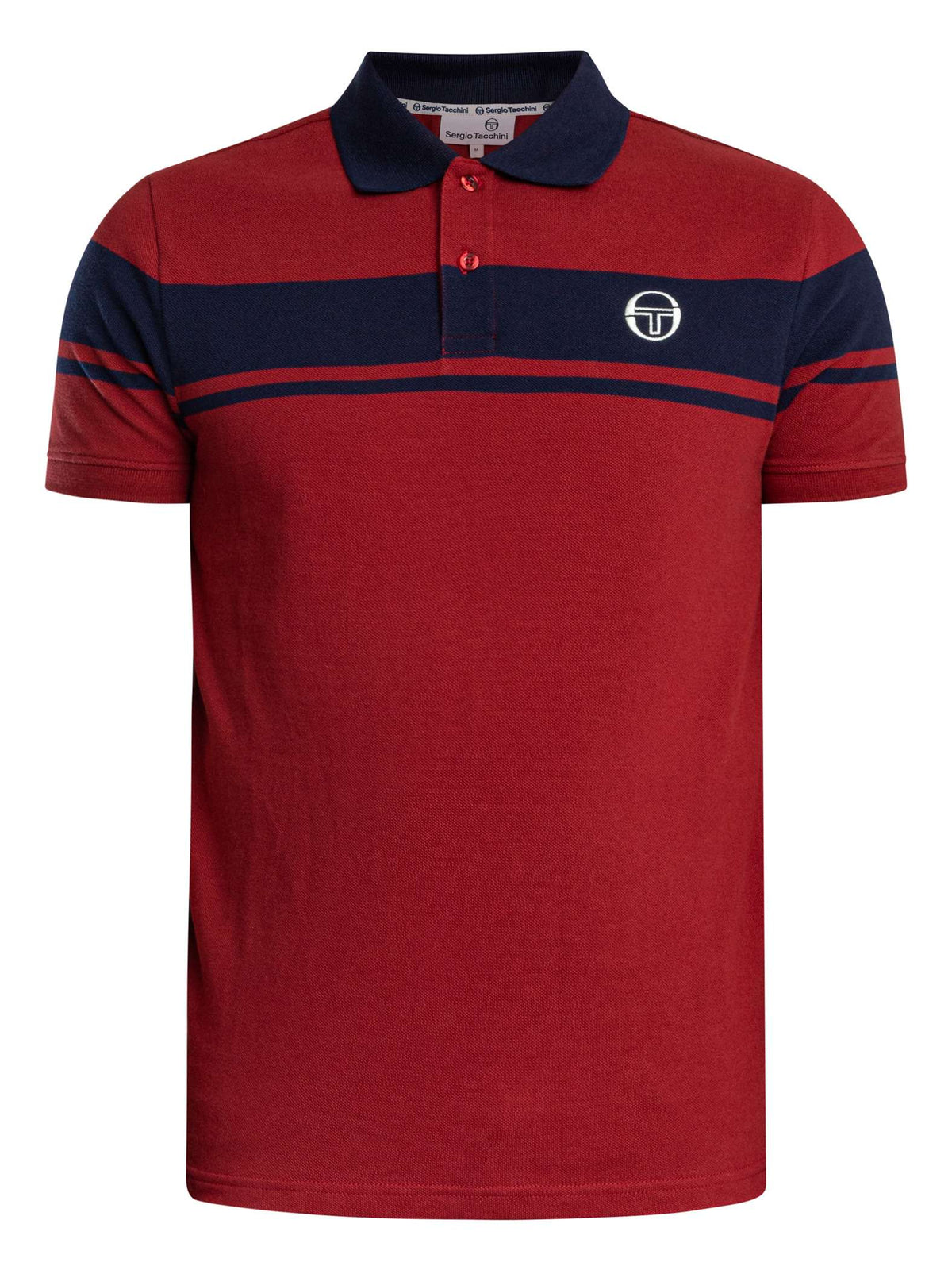 Sergio Tacchini STM14554 Young Line Polo 500 - Merlot/Maritime Blue