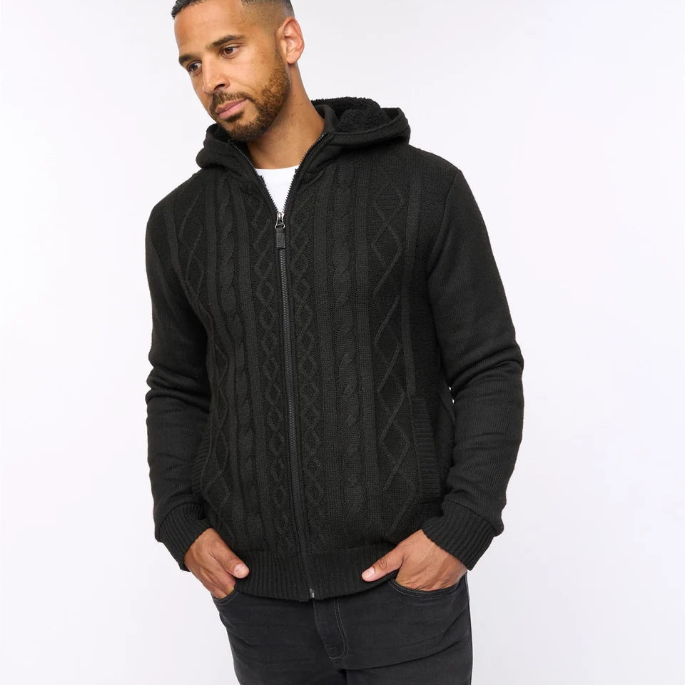 Bewley & Ritch Tonbridge Cable Knit - Black