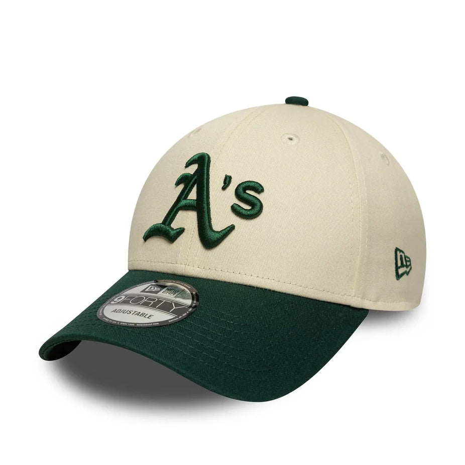 Oakland Athletics Colour Block Cream 9FORTY Adjustable Cap