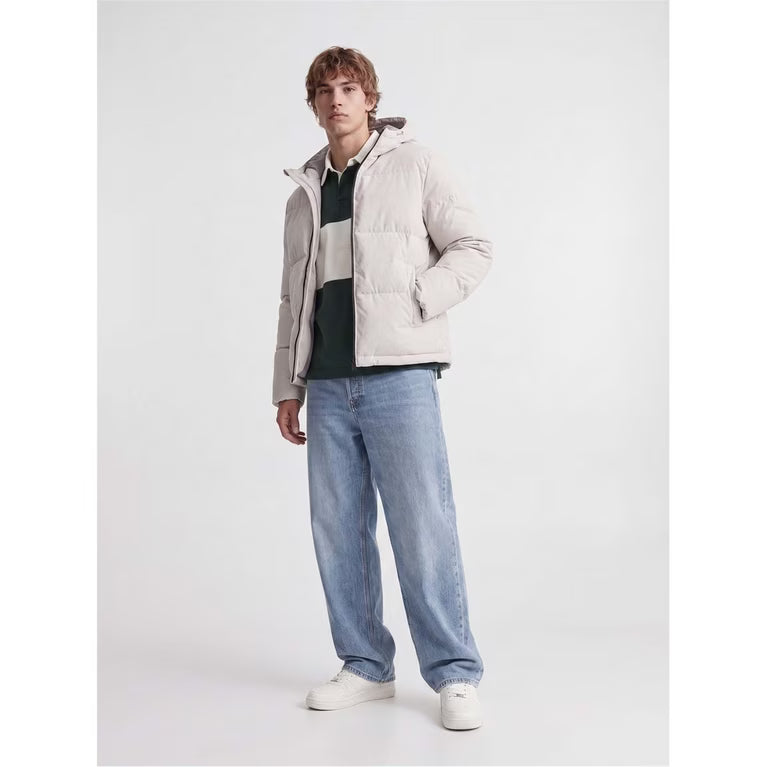 Jack & Jones Galaxy Puffer Jacket - Moonbeam