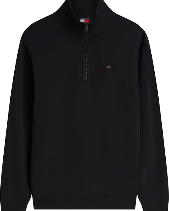 Tommy Jeans DM0DM20339 TJM Regular Fleece 1/4 Zip - Black