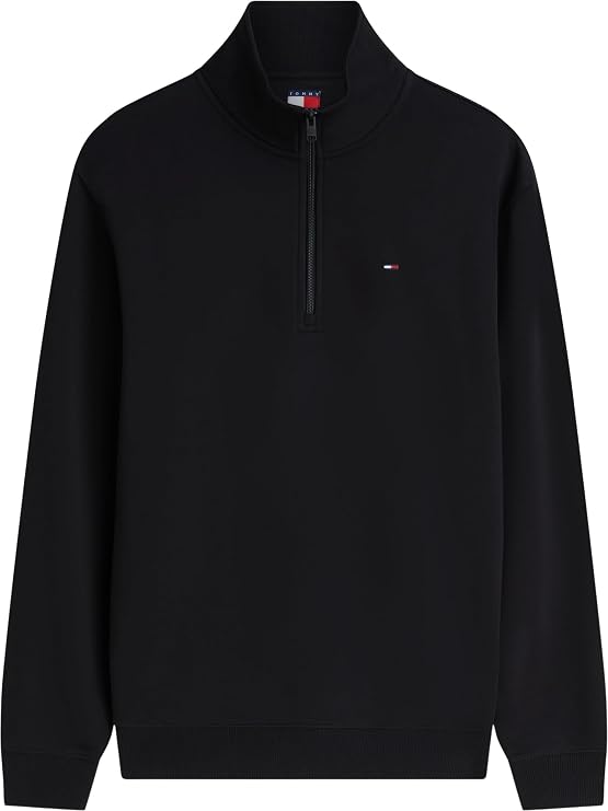 Tommy Jeans DM0DM20339 TJM Regular Fleece 1/4 Zip - Black