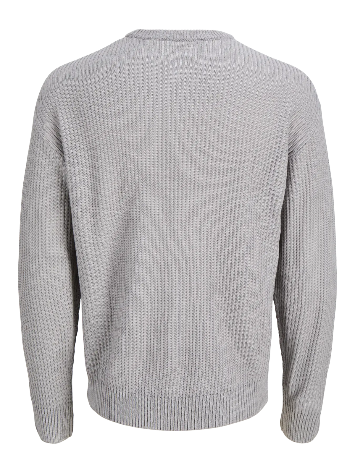 JJ Rebel Logan Knitted Crewneck - Light Grey Melange