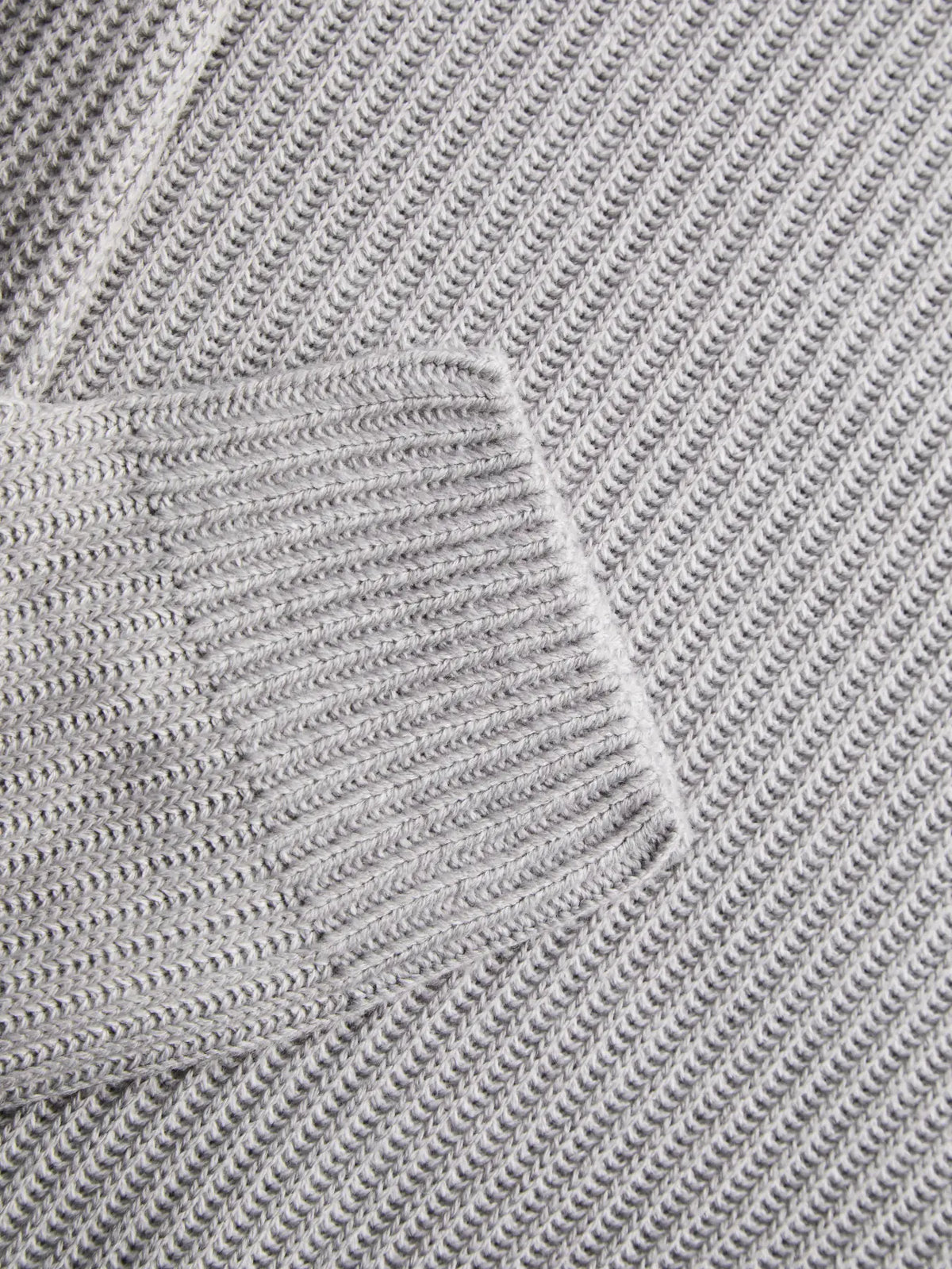 JJ Rebel Logan Knitted Crewneck - Light Grey Melange