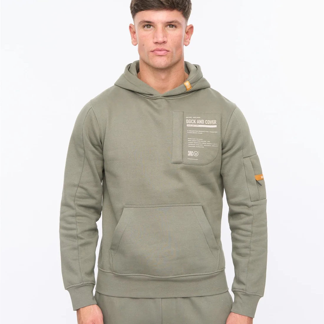 Duck & Cover Adamsberg Hoodie - Dark Olive