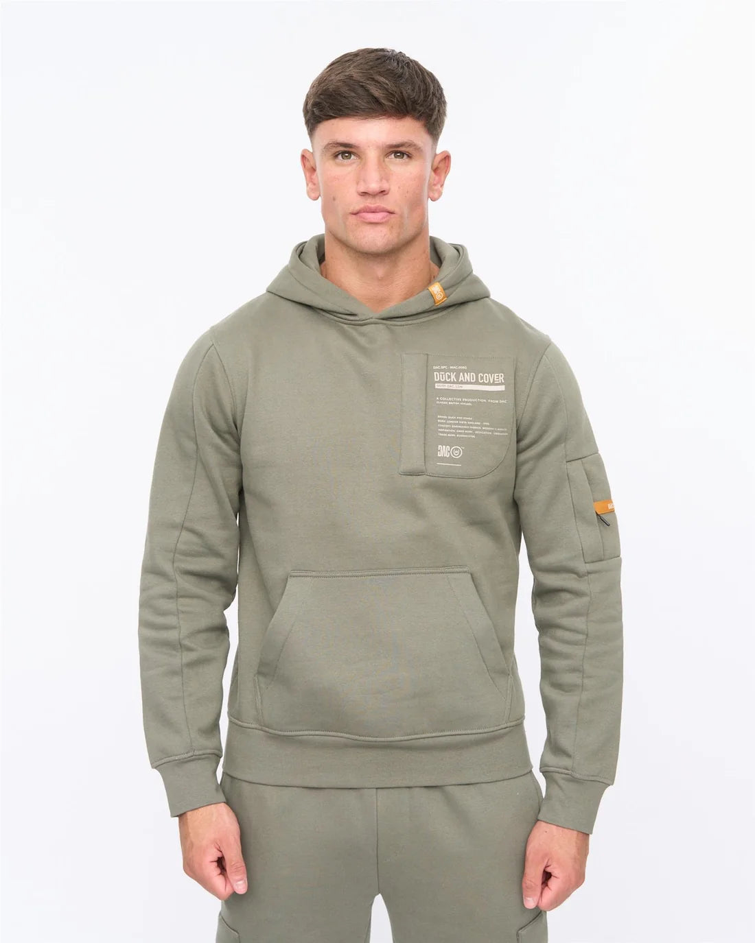 Duck & Cover Adamsberg Hoodie - Dark Olive