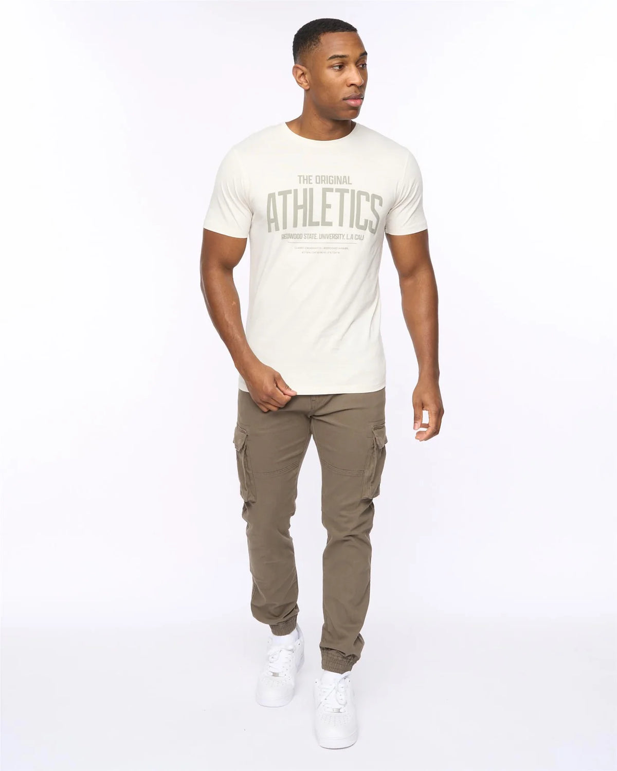 Crosshatch Athwood T-Shirt - Off White