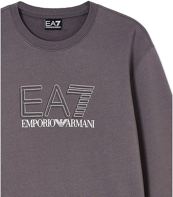 EA7 Emporio Armani 7M001322 Train Visibilty Jersey Sweatshirt - Smoked Pearl