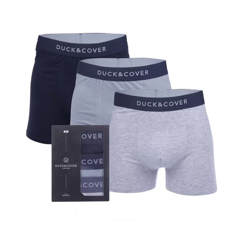 Duck & Cover Sagnet 3 Pack Boxers - Blue