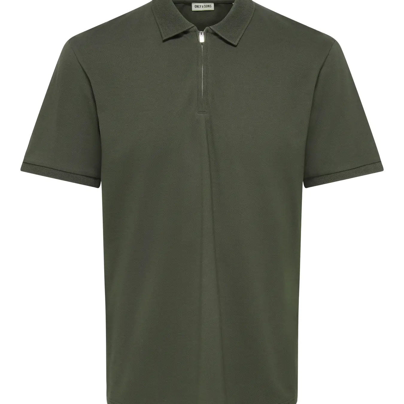 Only & Sons Cory Half Zip Polo Shirt - Beluga