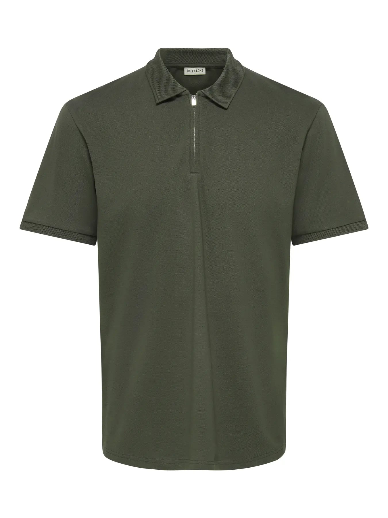 Only & Sons Cory Half Zip Polo Shirt - Beluga