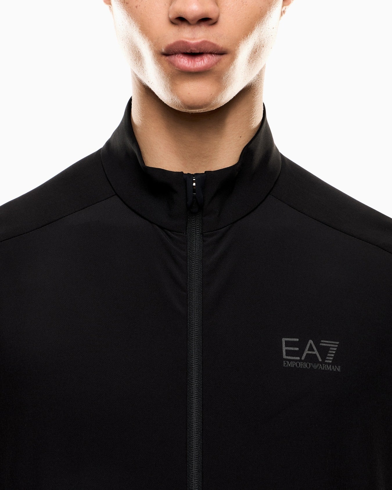 EA7 Emporio Armani 7M000638 Dynamic Athlete Zip-Up Sweatshirt VENTUS7 - Black