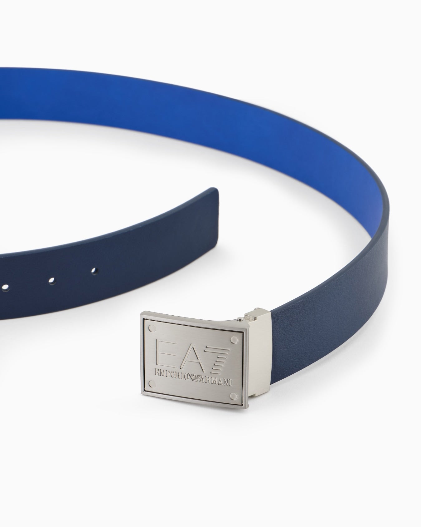 EA7 Emporio Armani Train Core ID Plate Reversible Belt - Blue Navy/Griffin