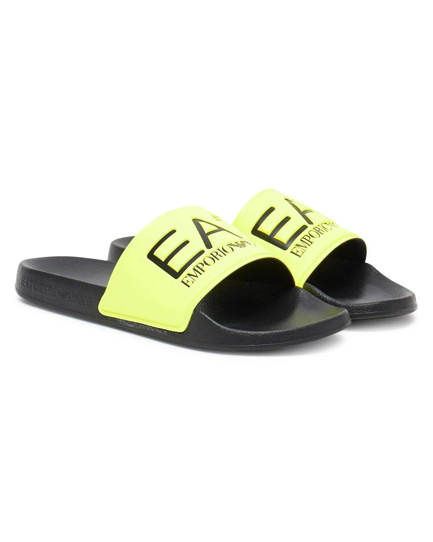 EA7 EMPORIO ARMANI 7X000108 SLIDERS YELLOW/BLACK
