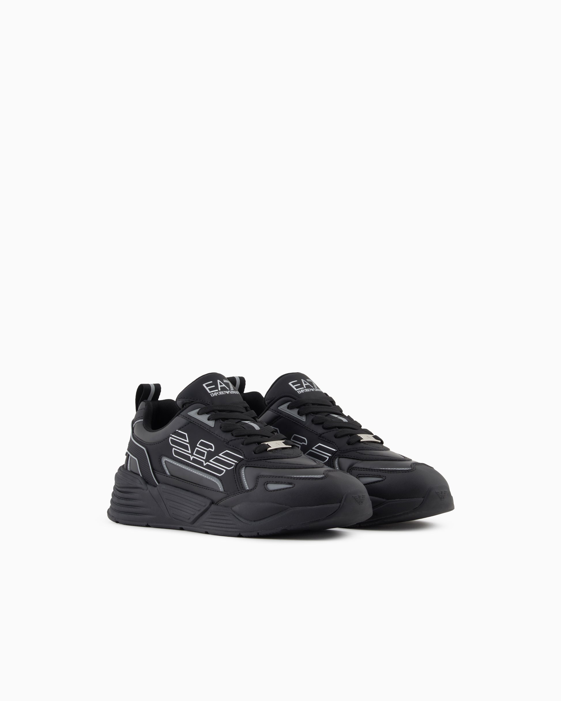 EA7 Emporio Armani 7X000306 Ace Runner Special Sneakers - MC032 Triple Black/Silver