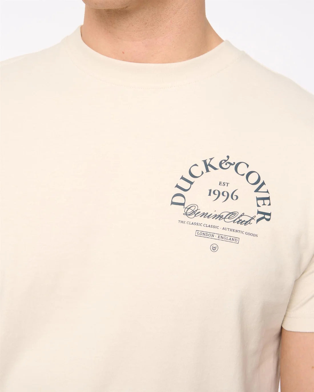 Duck & Cover Sudbury T-Shirt - Light Stone