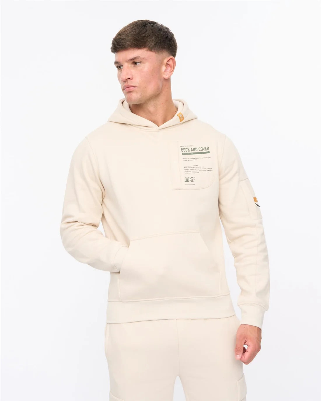Duck & Cover Adamsberg Hoodie - Off White