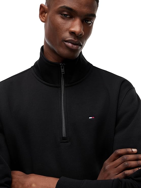 Tommy Jeans DM0DM20339 TJM Regular Fleece 1/4 Zip - Black