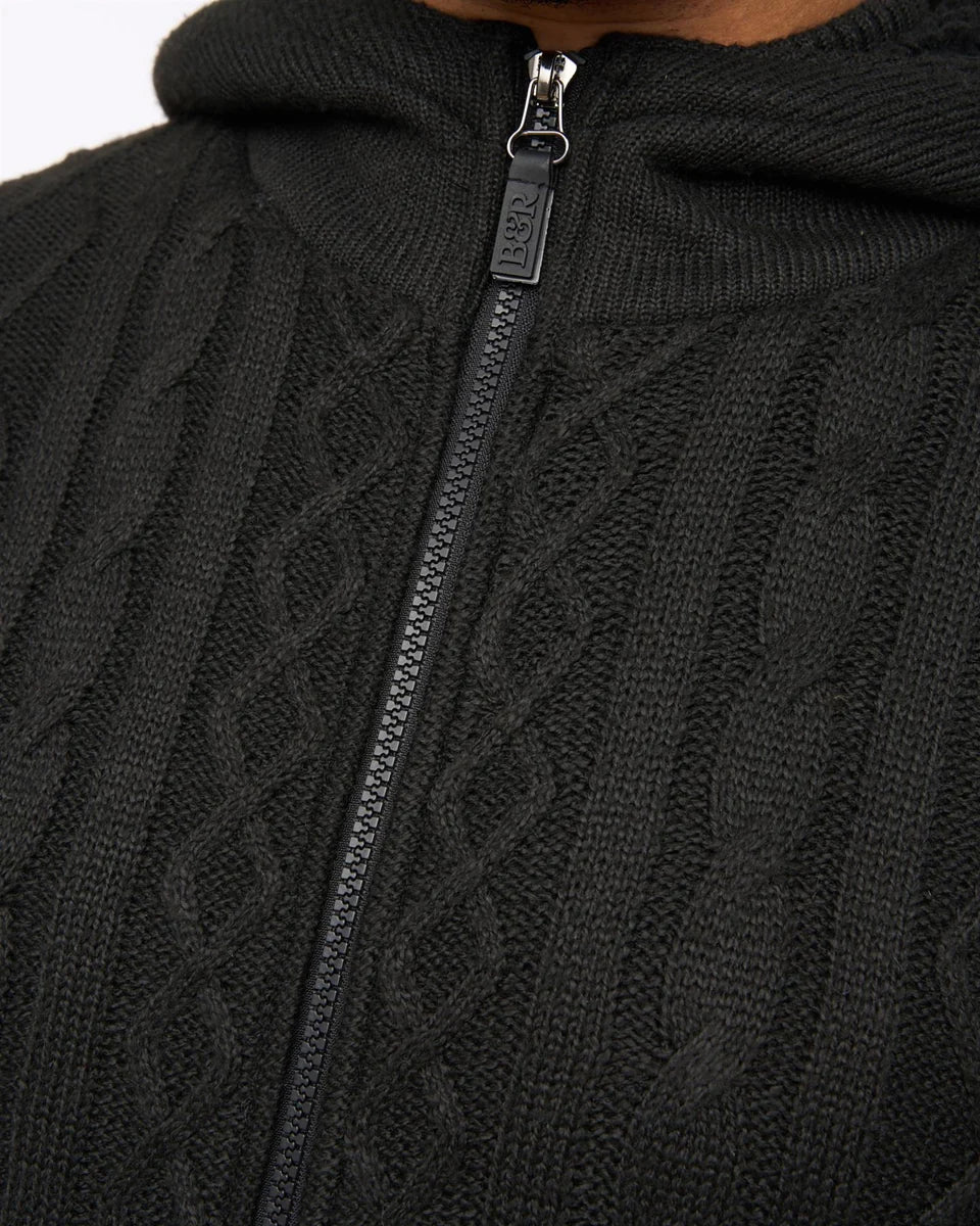 Bewley & Ritch Tonbridge Cable Knit - Black