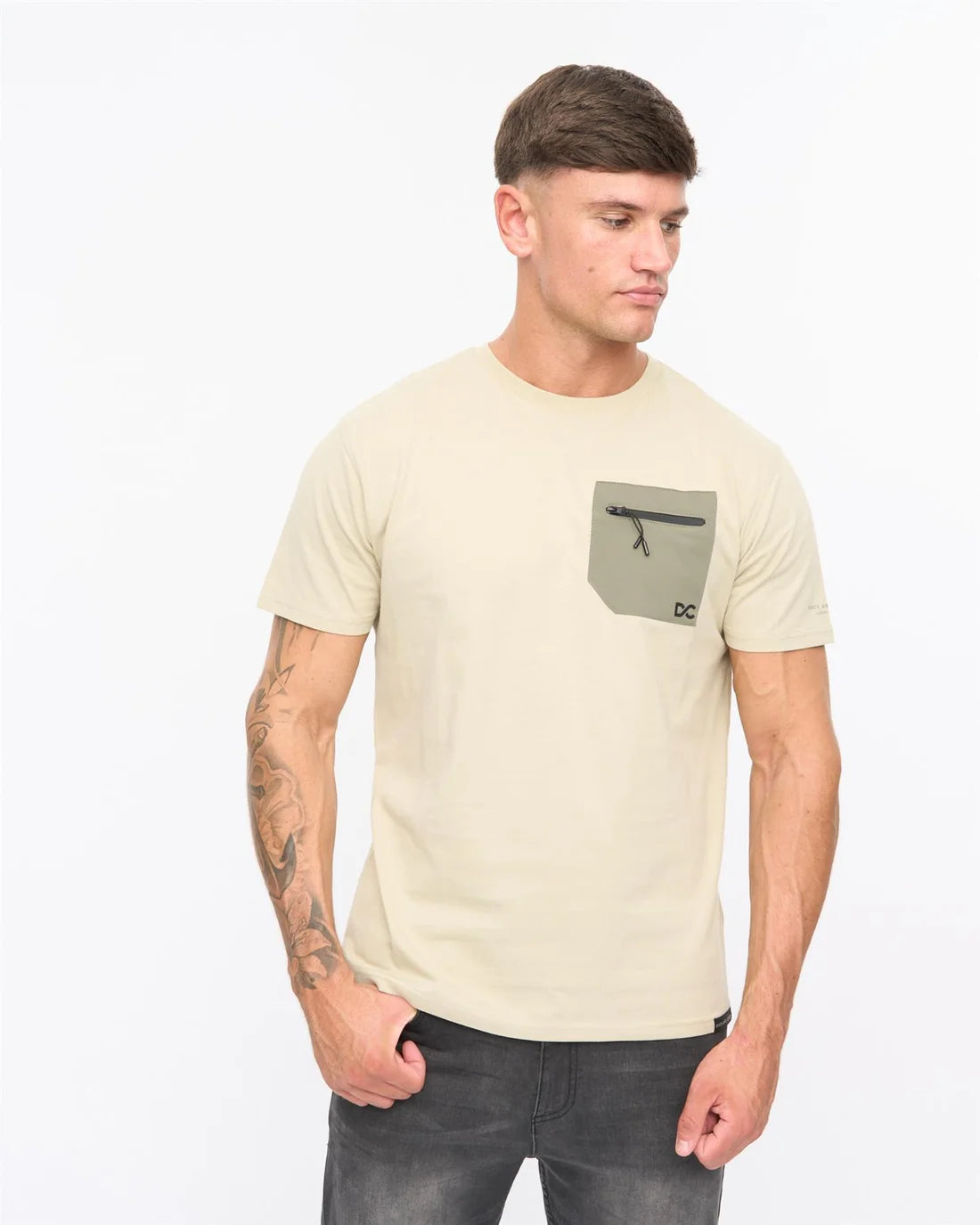 Duck & Cover Kematone T-Shirt - Light Sage