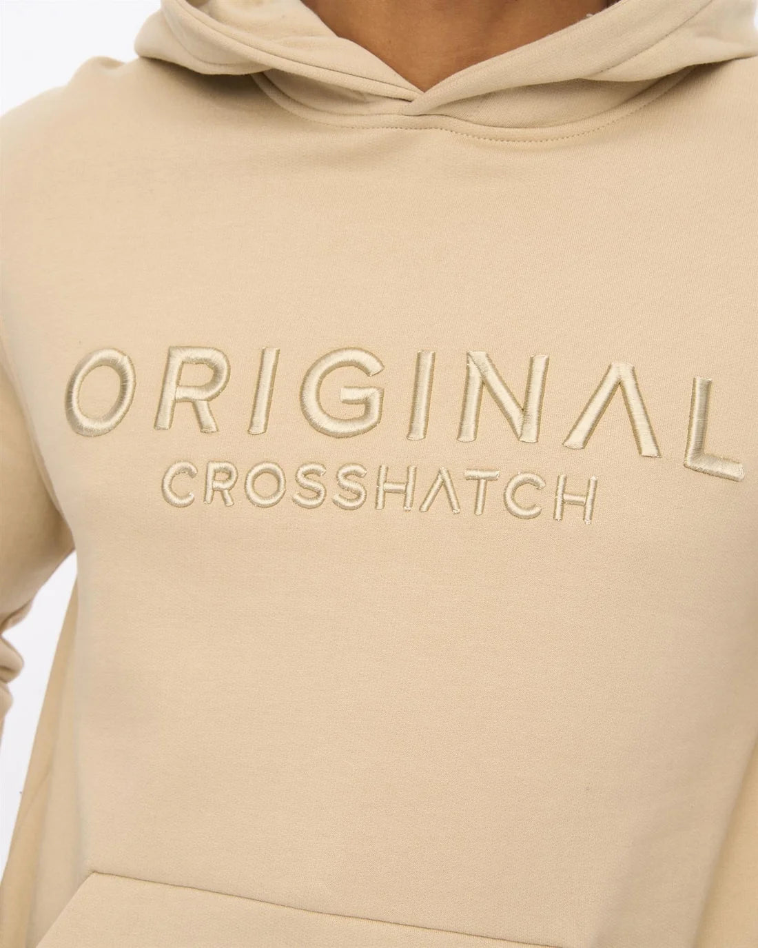 Crosshatch Haromere Hoodie - Stone