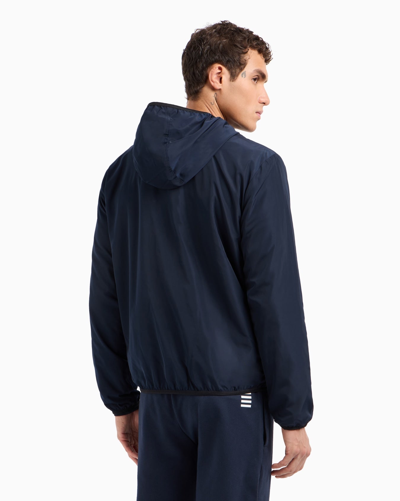 EA7 Emporio Armani 8NPB22 Core Identity Hooded Bomber Jacket - Blue