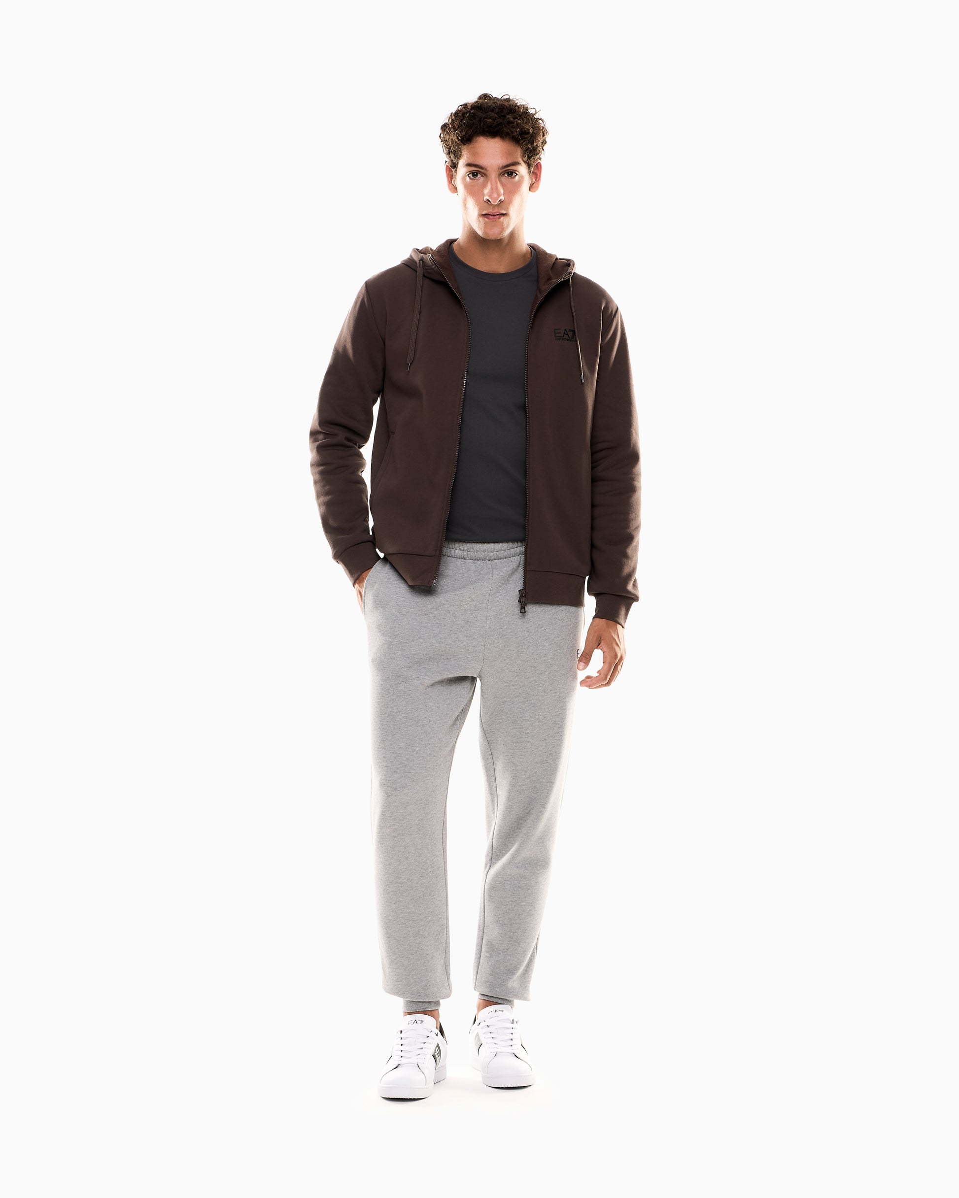 EA7 Emporio Armani 8NPT25 Pima Cotton Core T-Shirt - Asphalt