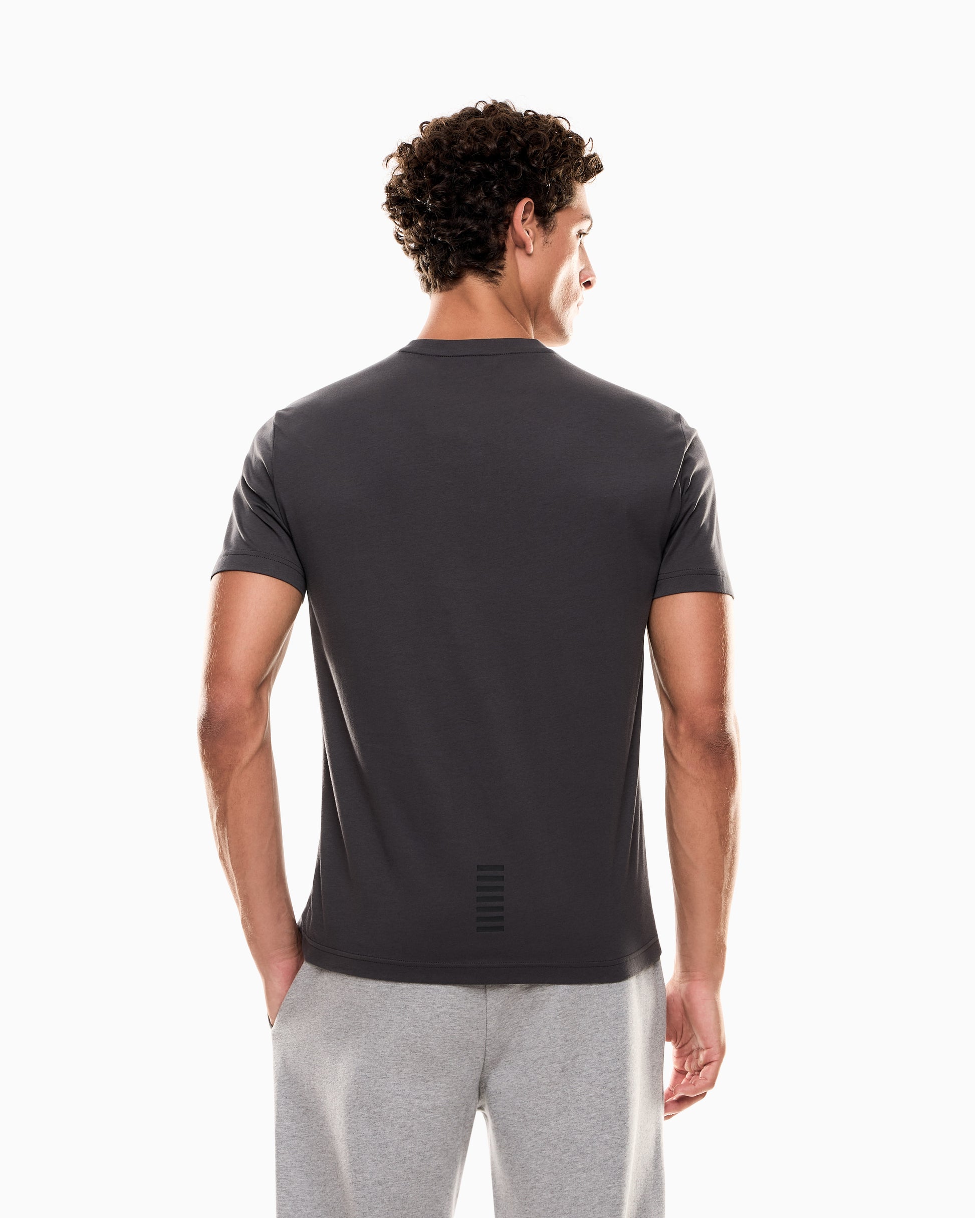 EA7 Emporio Armani 8NPT25 Pima Cotton Core T-Shirt - Asphalt