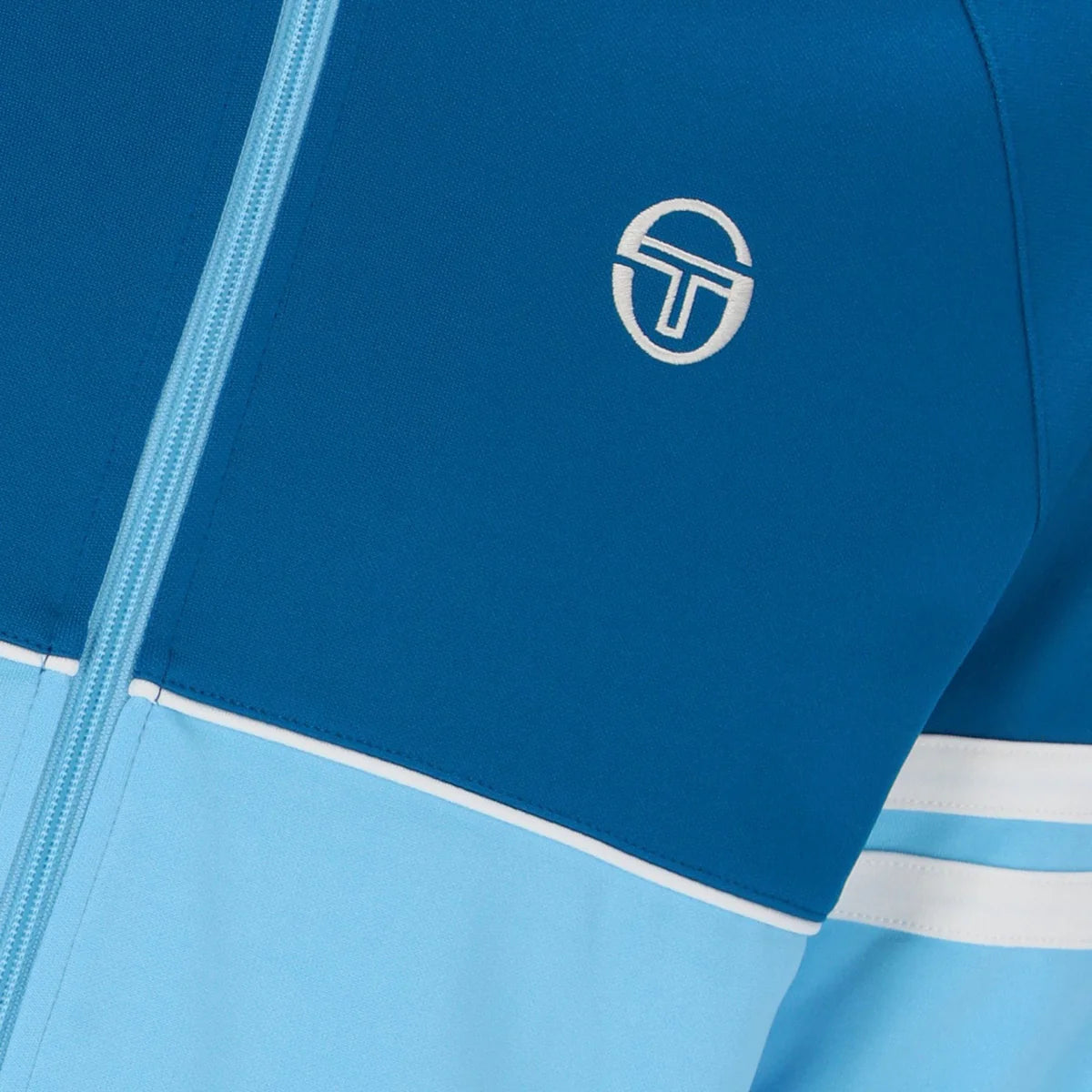 Sergio Tacchini STM14594 Orion Track Jacket 265 - Mykonos Blue/Baltic Sea/Gardenia