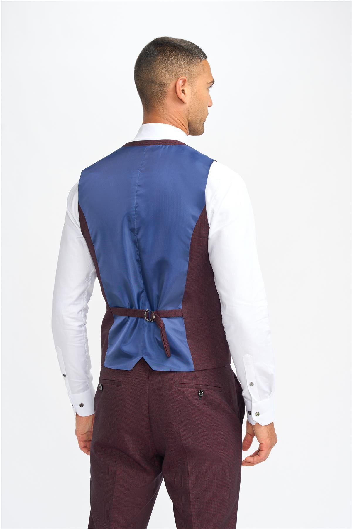 Cavani Caridi Waistcoat Wine