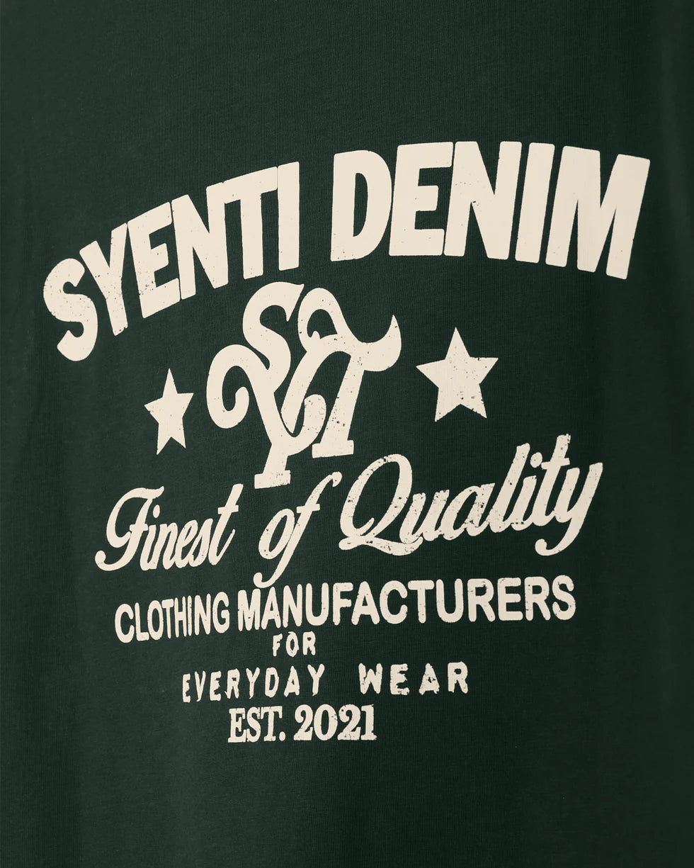 Syenti Syenti Denim T-Shirt Forest Green