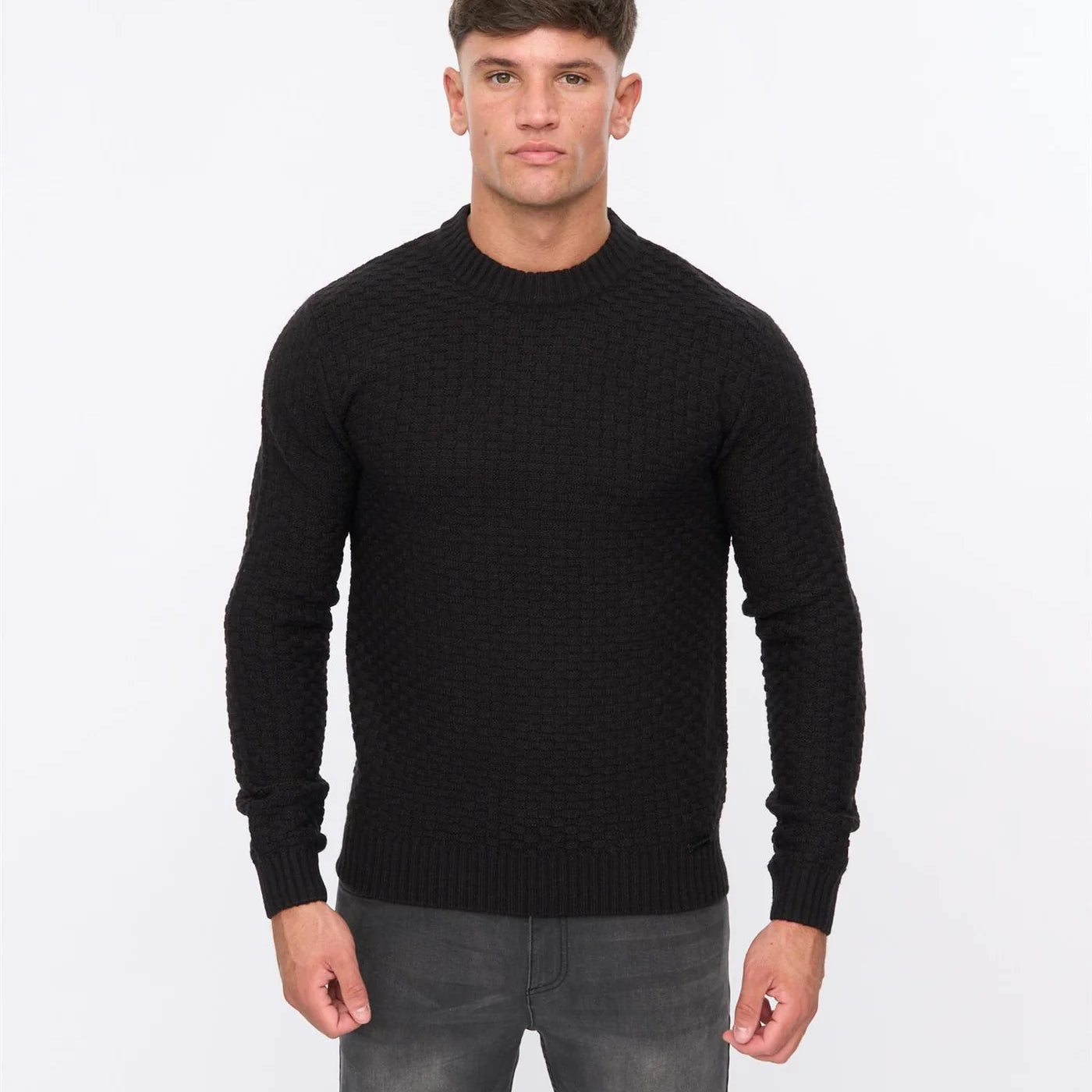 Duck and Cover Matera Texture Knit - Black