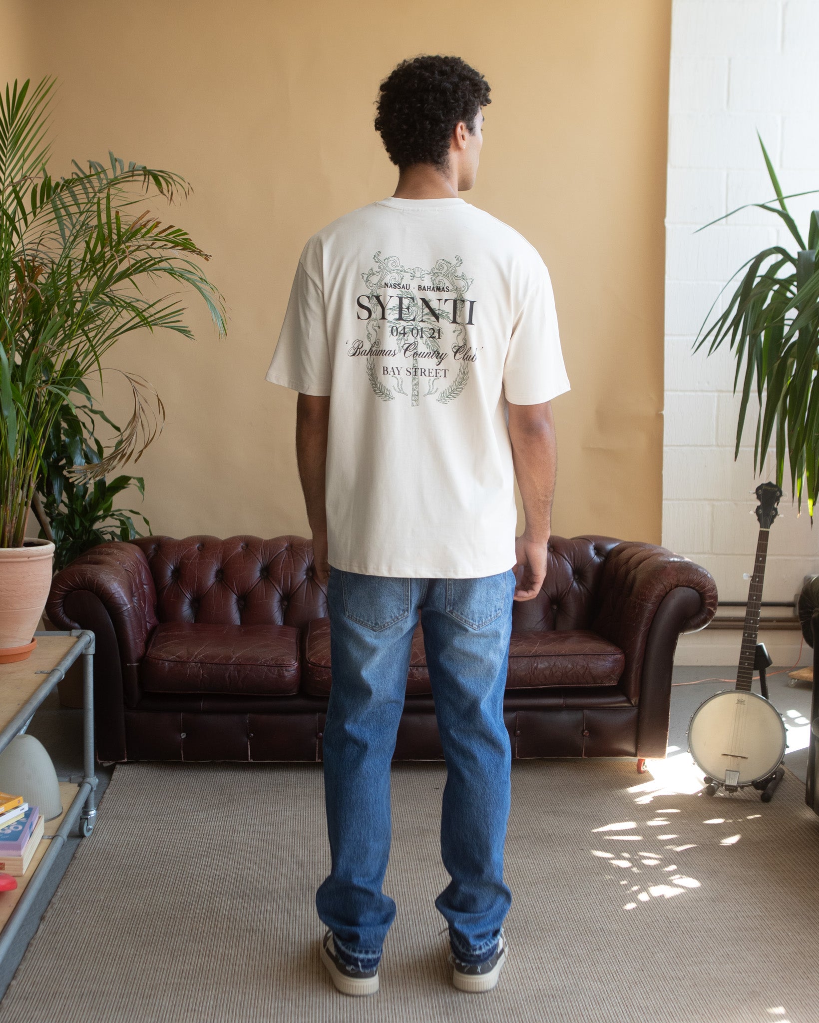 Syenti Country Club T-Shirt - Light Stone