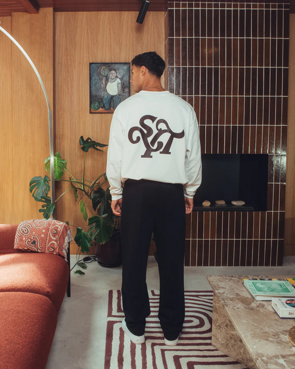 Syenti Emblem Long Sleeve T-Shirt Black