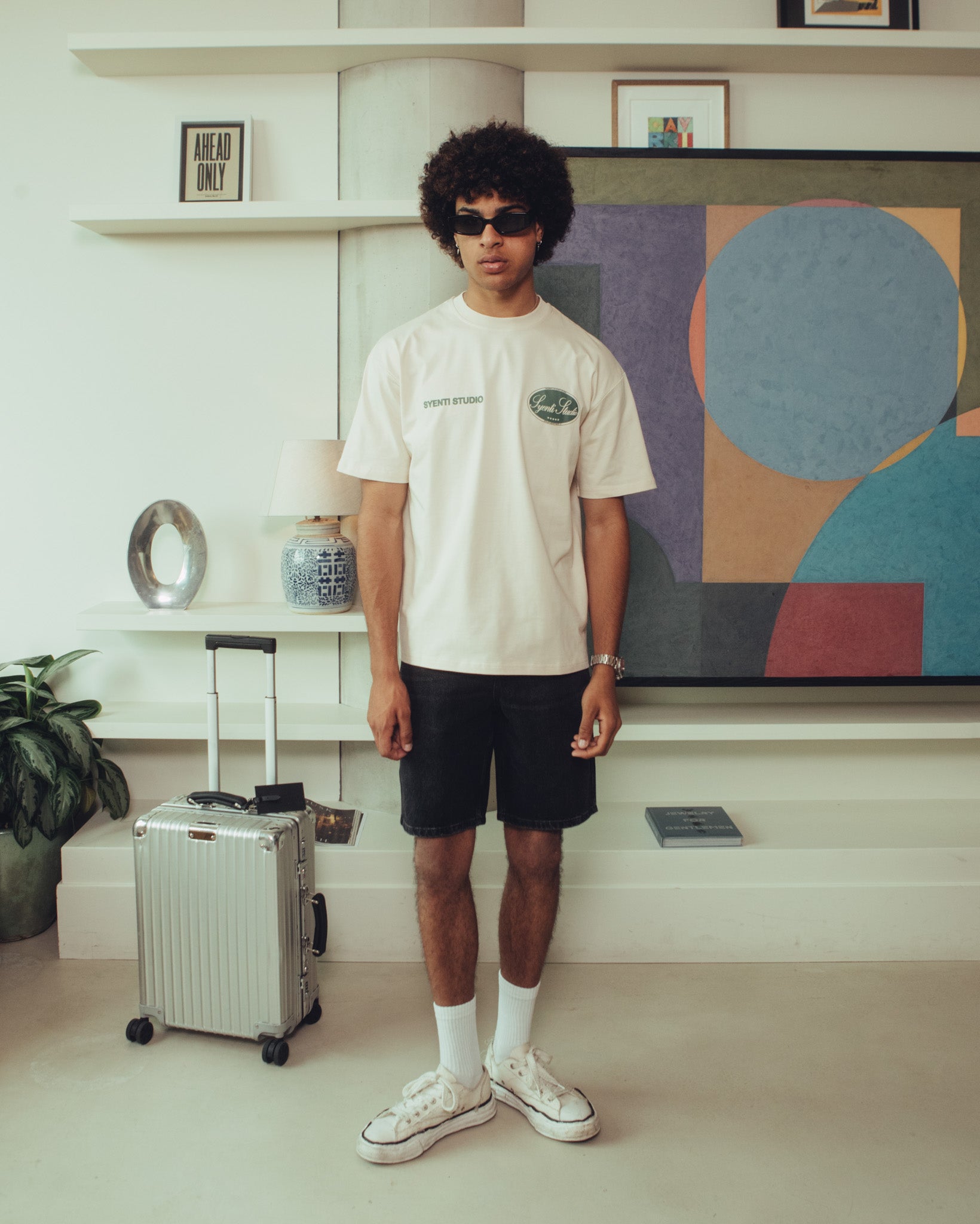Syenti Studio T-Shirt - Light Stone