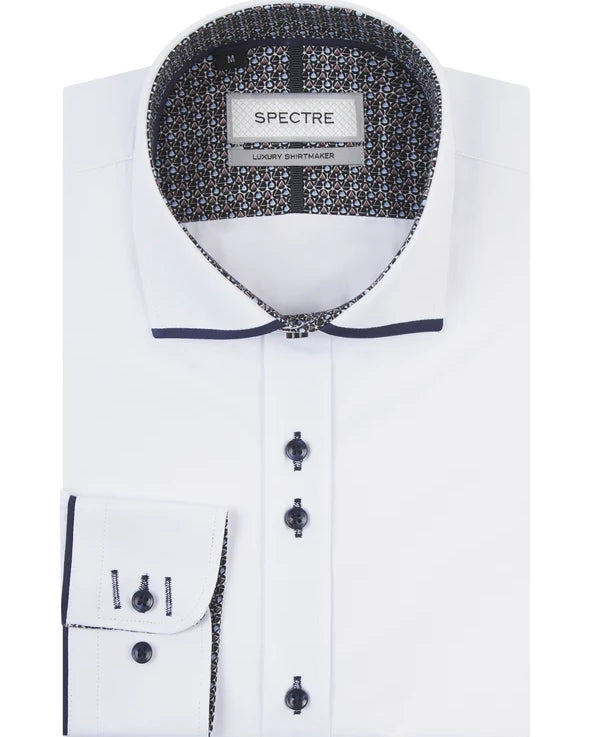 Spectre Adam Shirt - White & Navy