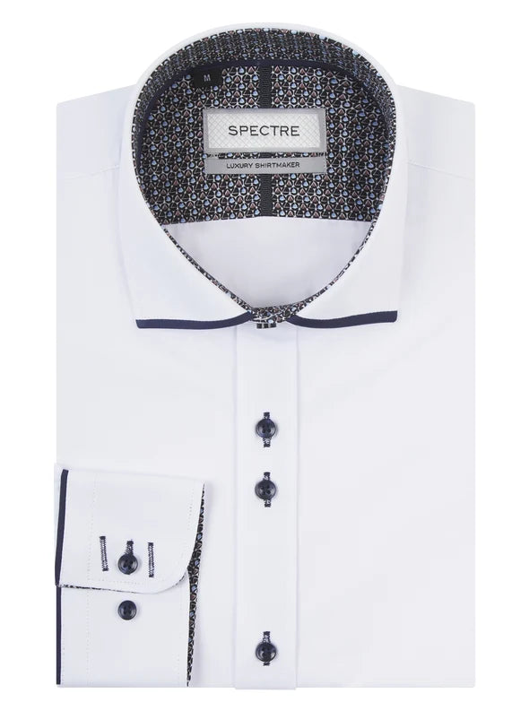 Spectre Adam Shirt - White & Navy