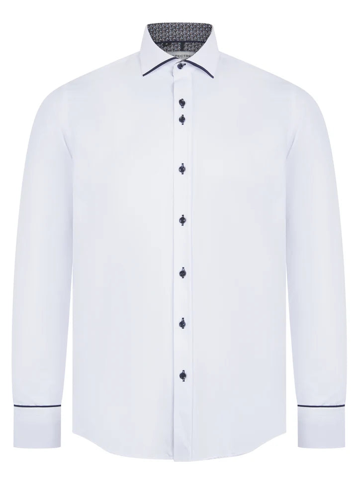 Spectre Adam Shirt - White & Navy