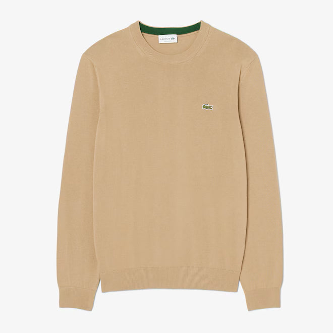 Lacoste AH1985-00 AB148 Crewneck Sweatshirt SIX - Cookie