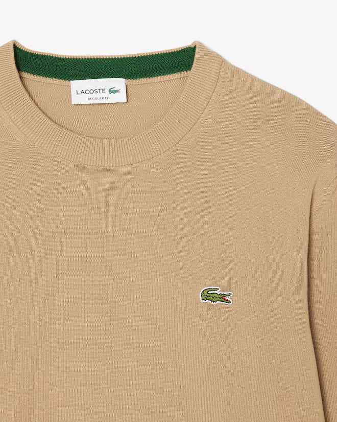 Lacoste AH1985-00 AB148 Crewneck Sweatshirt SIX - Cookie