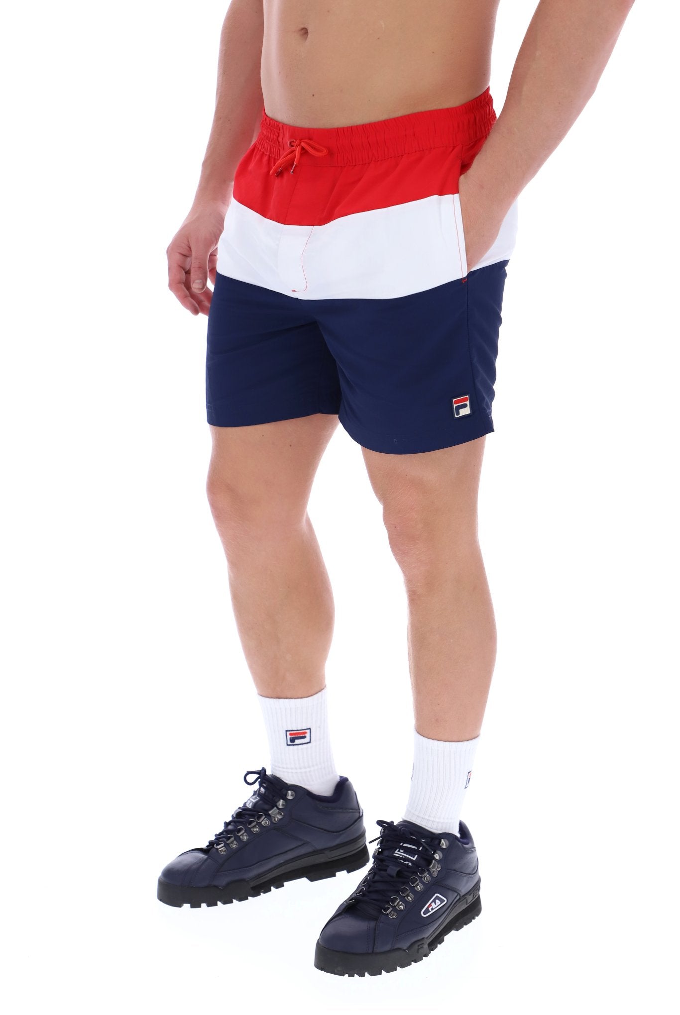 Fila Alexi Swim Shorts Navy/White/Red
